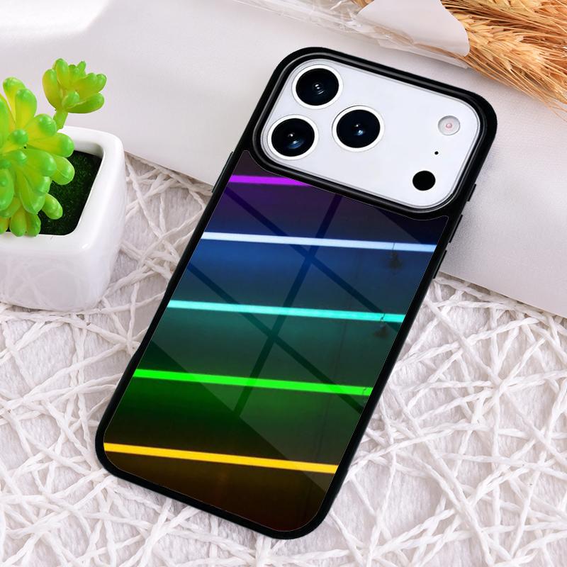 Neon Light Shockproof Phone Case for iPhone 17 Air 16e 15 11 12 14 13 Pro Max Cover Coque
