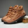 Men Casual Boots Leather Men Shoes High Quality Ankle Boots Non-slip Autumn Sport Shoes for Men Motorcycle Boots Plus Size 36-48