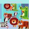Holz-Tier- und Obst-Schnürbrett Pädagogisches Spielzeug für Kleinkinder zur Entwicklung der Hand-Auge-Koordination