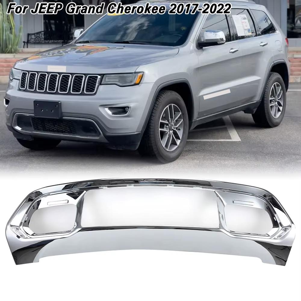 Front Bumper Lower Grille Frame for Jeep Grand Cherokee 2017-2022 Cars Accessories 5YL32TZZAA Chrome 5ZM53SZ0AA Grille Strips