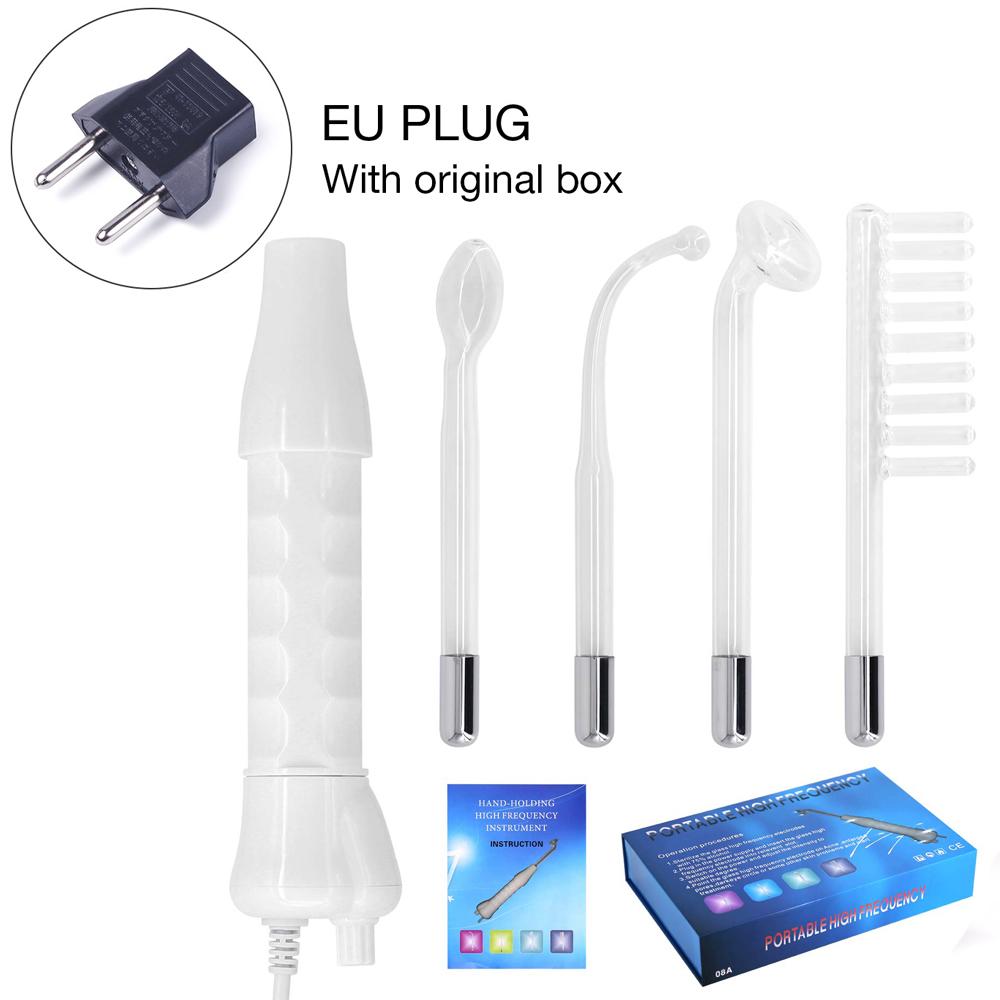 

4 в 1 высокочастотный электрод палочка электротерапия стеклянная трубка косметическое оборудование удаление пятен от прыщей уход за кожей лица спа