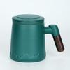 Chaxun Ceramic Office Tea Mug with Lid and Filter