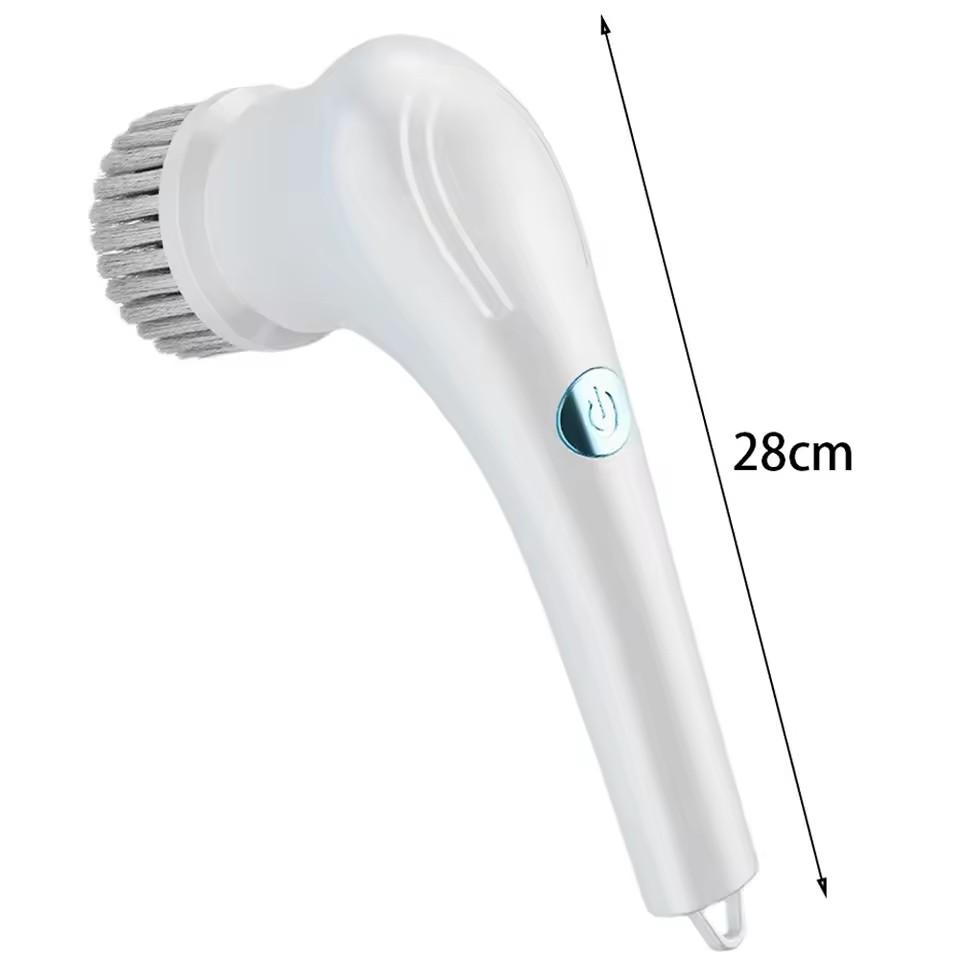 5 in 1 Multi-function Kitchen Cleaning Brush Home Bathroom Cleaning Tool Handheld Electric Spin Scrubber Cleaning Brush M белый