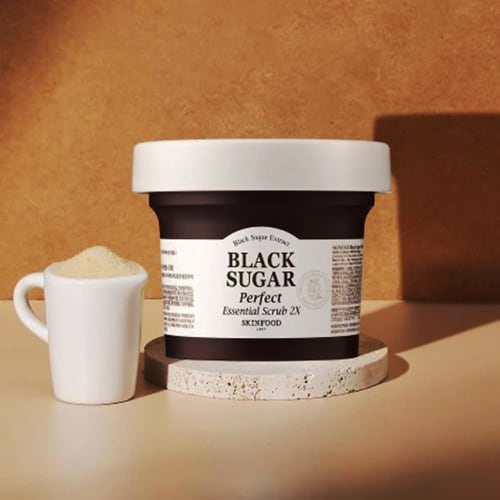 SKINFOOD Black Sugar Perfect Essential Scrub 2X (Face Scrub/Rinse Type)