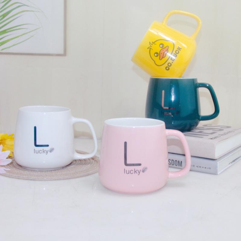 Ceramic Mug Gift Set: Souvenir Mug with Handle and Lid, High-End Luxury Feel, Customizable