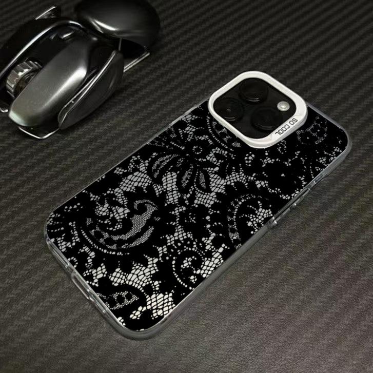 

Fashion Lace Design Electroplate Phone Case For Samsung Galaxy S25 Ultra S24 S23 S22 S21 S20 Plus FE A15 A35 A54 A55 Hard Cover Galaxy A35 5G