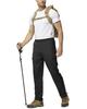 [YSENTO] Men's Lightweight Trekking Pants, Hiking Trousers, Stretch, Quick-Drying, Water-Repellent, Hem Stopper, 5 Pockets, Thin, Black, XL