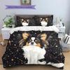 Black Papillon Pattern Bedding Home Decoration Birthday Gift (1 * Duvet Cover + 2 * Pillowcase, Without Core)