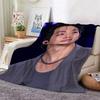 Rm Kim Namjoon Kpop Collage Print Flannel Blanket Soft Warm Throw Blanket For Living Room Bedroom Recliner Home Decor Holiday Gift