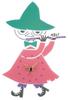Sunfarm Moomin Clock Snufkin Pink KC5057