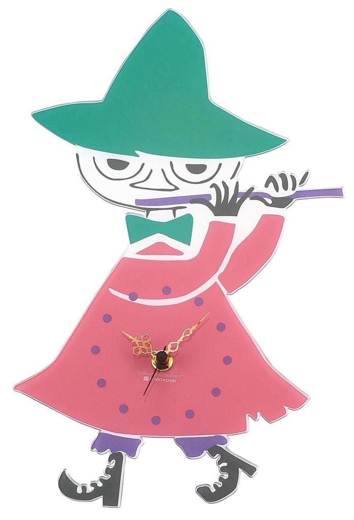 Sunfarm Moomin Clock Snufkin Pink KC5057