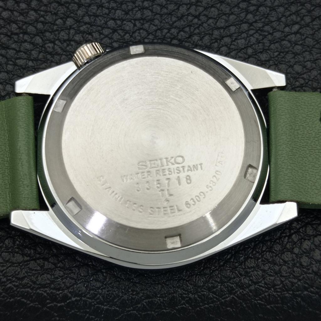 REFURBISHED SEIKO 5 AUTOMATIC MENS WATCH JAPAN MADE GREEN DIAL CUSTOM A440116-2 QV90-a440116