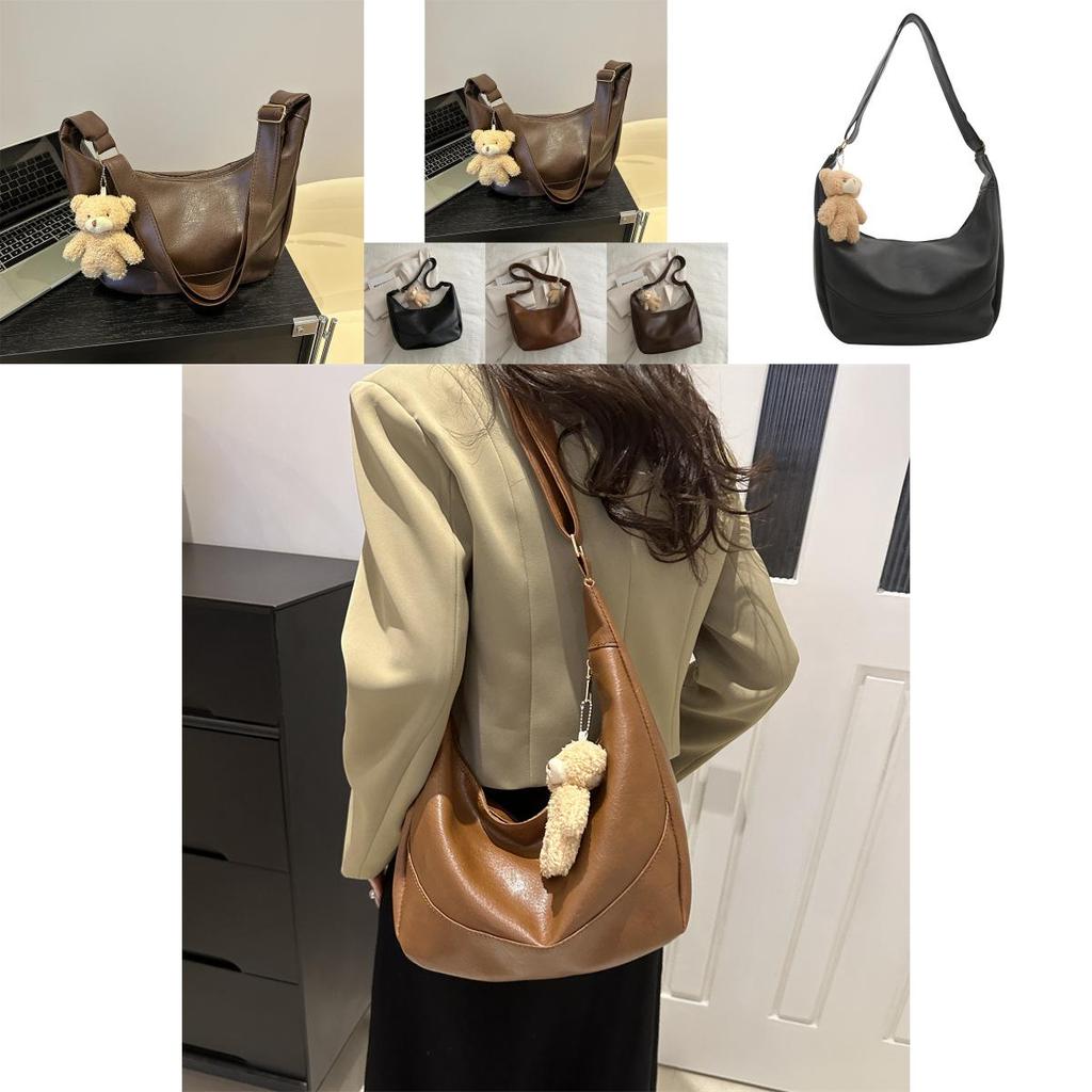 Stylish Casual Large Capacity Tote Bag For Women 2024 New Korean Trend Pu Material