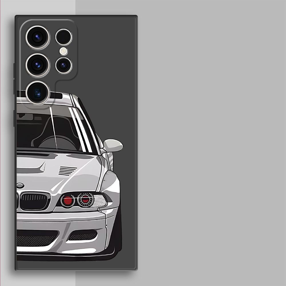 Sports-Car Phone Case for Samsung Galaxy S25 S24 Ultra S23 FE S22 S23 S20 Plus S21 S20 FE Soft Cover