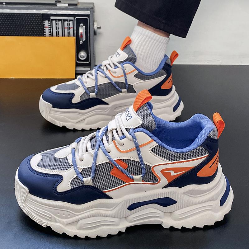 Casual Shoes Men Thick Soled Fashion Versatile Walking Shoes Wear-resistant Comfortable Breathable Sports Shoes for Men