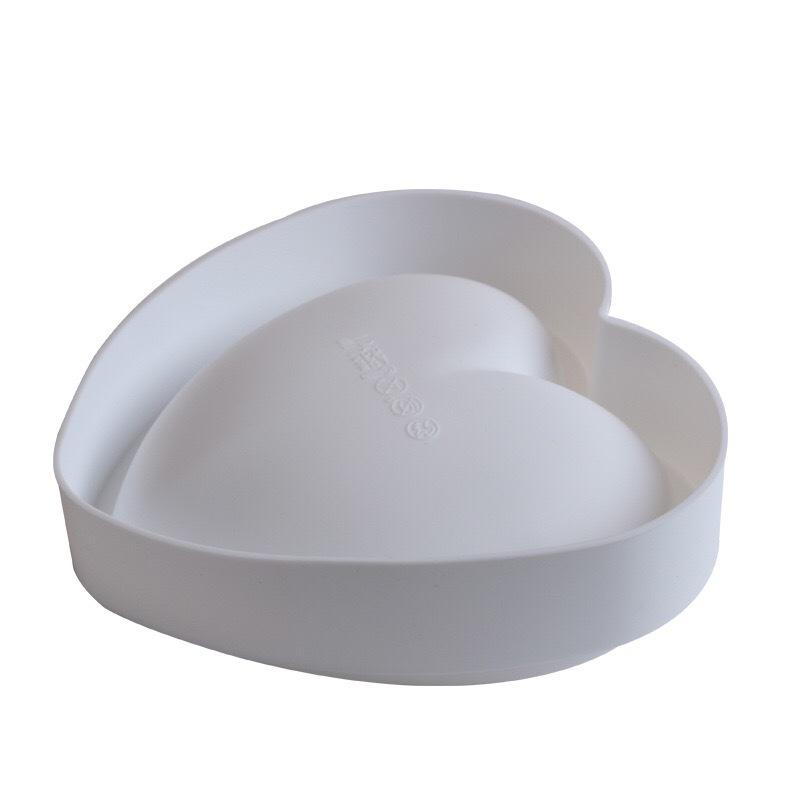 1 Pc White Big Love Mousse Silicone Cake Mold, Baking DIY Chocolate French Dessert Mold Fondant Tool