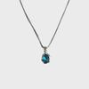 Elegant Glacier Blue Water Drop Necklace for Women - Versatile, Exquisite, and High-End Clavicle Design