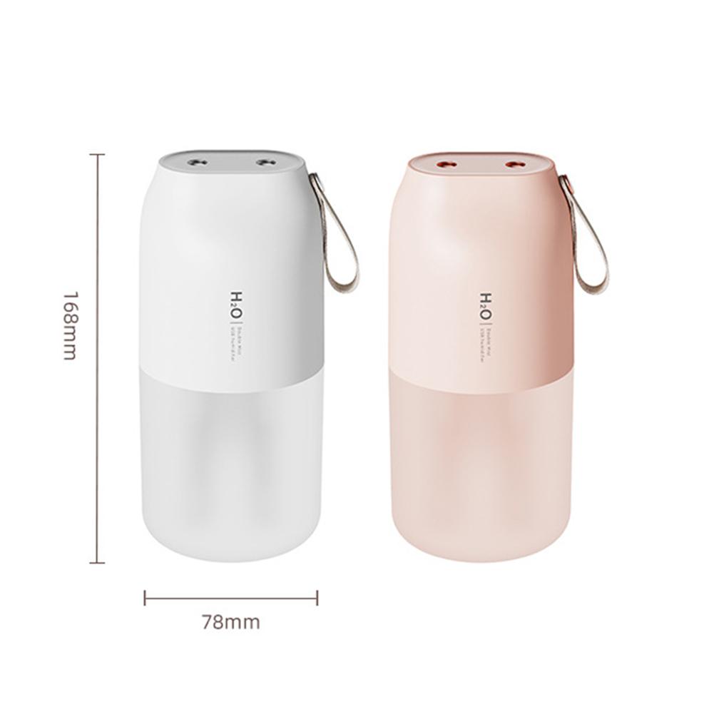 Luftbefeuchter Haushalt 300ml Großes Fassungsvermögen Nebelbereiter Doppelspray Kabellos Ultraschall Aroma Diffusor Farblicht Vernebler