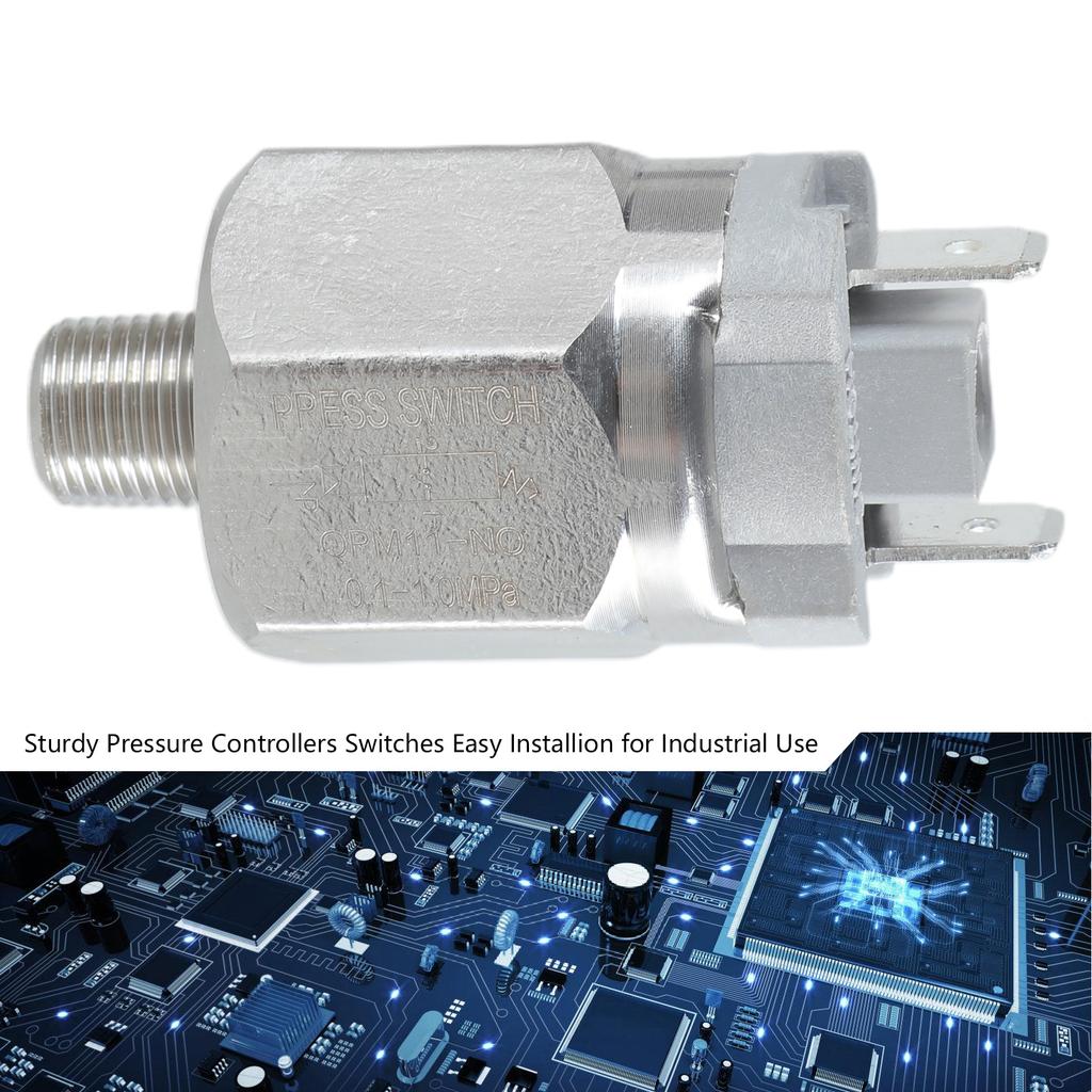 Practical Adjustable Diaphragm Pressure Switches Thread Sturdy Stainless Steel Constructions for Daily Casual Use