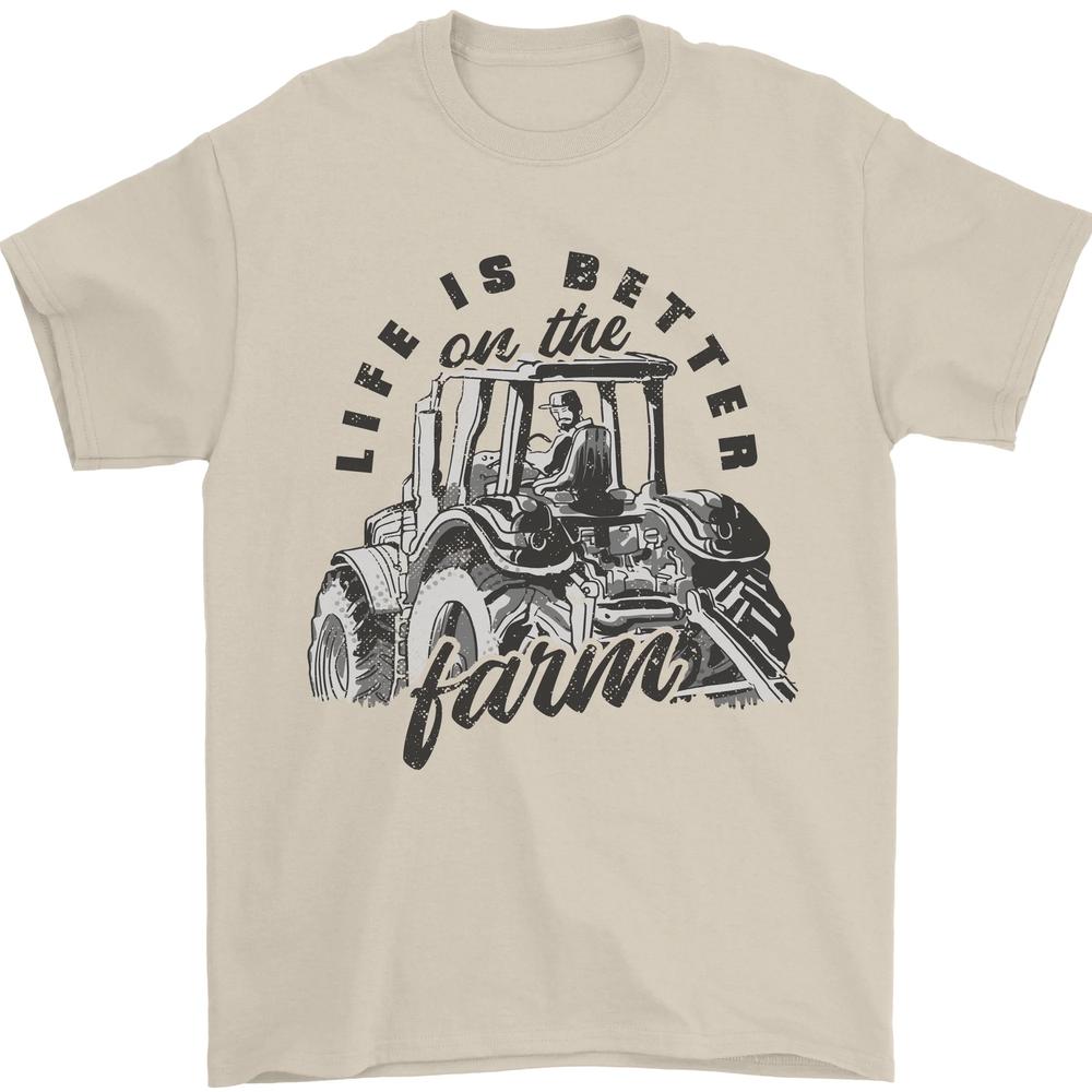 Tractor Life Is Better Farm Funny Farming Unisexs TShirt 100 Cotton
