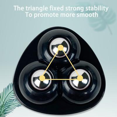 Yousheng 1 Set Universalrad Selbstklebend Stark Tragfähig ABS 3 Perlen Mini Paste Mülleimer Boden Schwenkbare Riemenscheibe Haushaltsbedarf