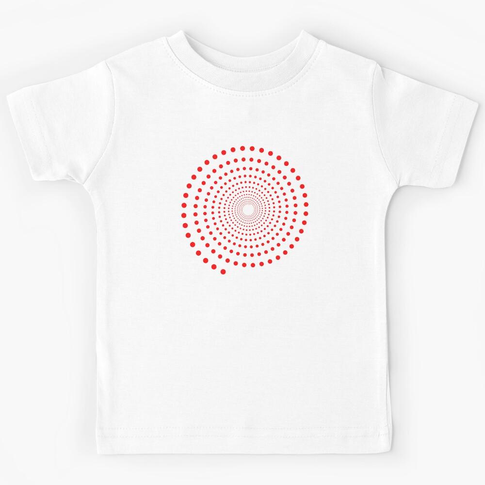 Red spiral dot Kids T-Shirt 100