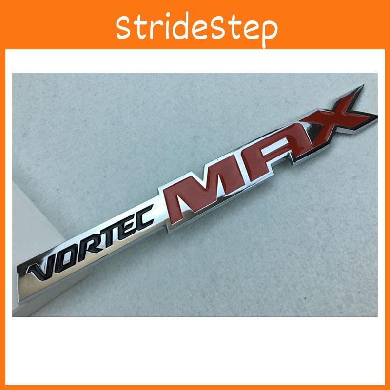Premium Vortec Max Logo 3d Silver And Red Emblem Badge For Chevrolet Chevy Silverado