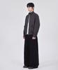 GLW Curved Cut Wide Cotton Pants Black