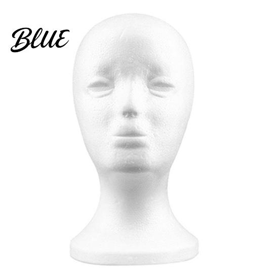 Hats Stand Model Female Head Foam Mannequin Glasses Manikin Wigs Display for Home