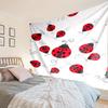 Ladybug Love Heart Pattern Tapestry Room Decoration Wall Hanging for Living Room Bedroom, Dormitory, Birthday and Christmas Gifts