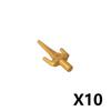 MOC Armes Médiévales Accessoire Briques Soldat Figurine Chapeau de Cow-boy Fusil de Chasse Arbalète Lance Armure Casque Masque Brique Jouet