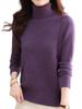 BN1 Select Knit Sweater Machine No Ironing Perfect for and Long Sleeve Turtleneck Purple Women's (Wool-Touch, Washable, Required) - Fall, Winter,