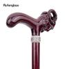 Brown Goat Wooden Fashion Stick Decorative Vampire Cospaly Party Wood Walking Cane Halloween Mace Wand Crosier 95cm