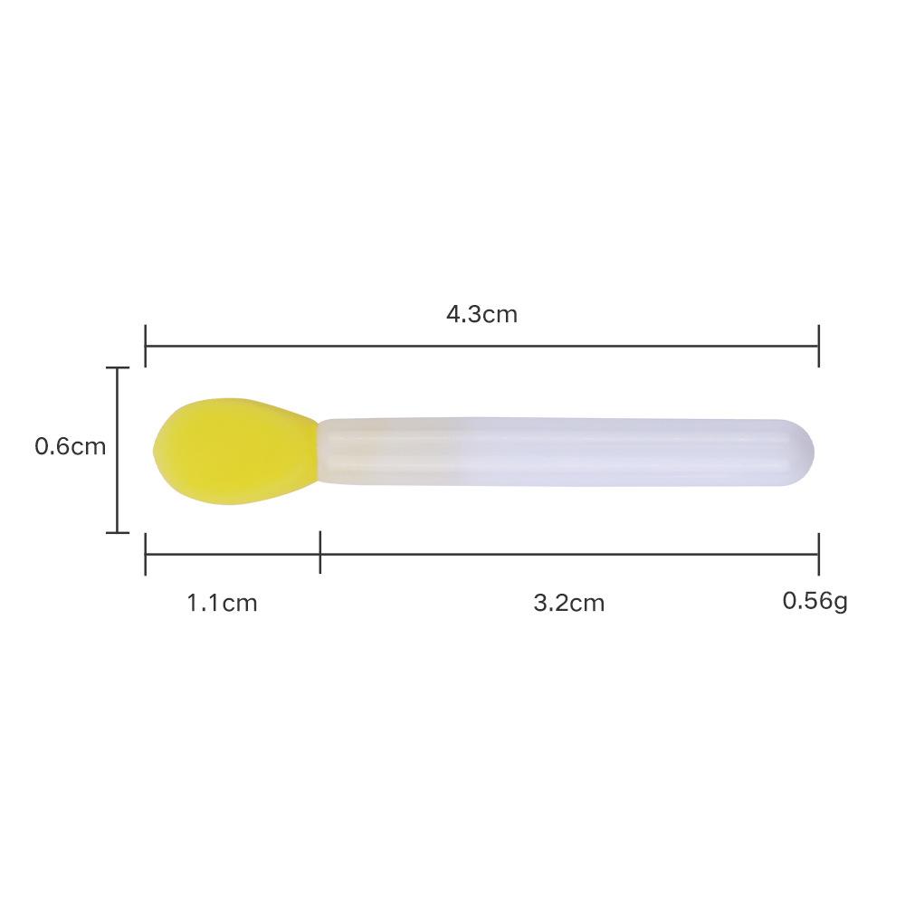 Silikonowy Pędzel do Ust z Osłonką Narzędzie do Makijażu oczu do Rozcierania Błyszczyka