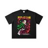 260 GSM Double Yarn 32 Count 100% Cotton Demon Slayer V19 Tanjiro Print Unisex Heavy Cotton T Shirt