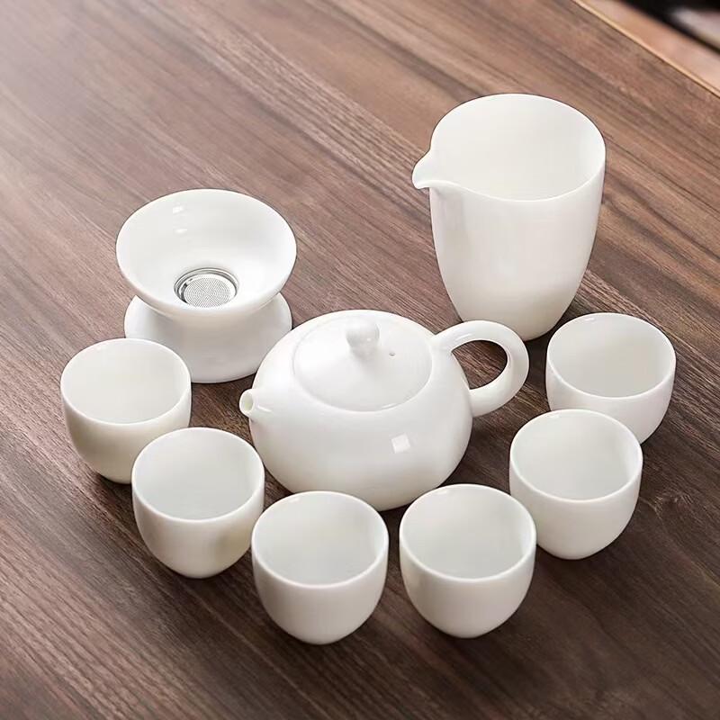 Yuzhuxun Dehua White Porcelain Gongfu Tea Set