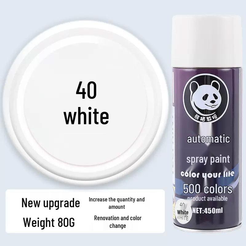 Automatic Hand-Crank Self-Spraying Anti-Rust Paint for Cars, Furniture, and Woodwork - Black & White.