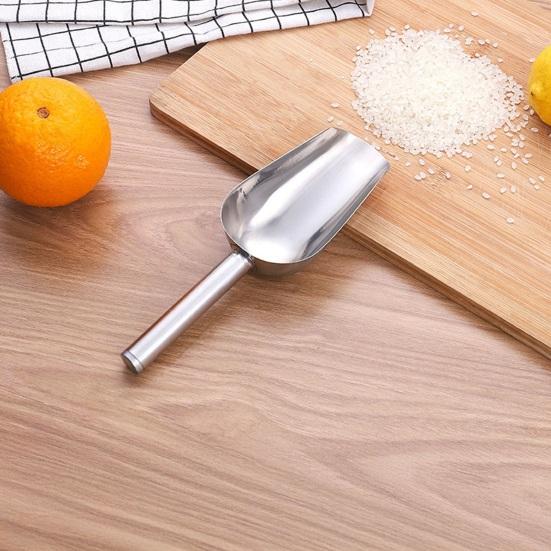 Stainless Steel Ice Scoop  Multipurpose Metal Ice Scoop for Ice Machine