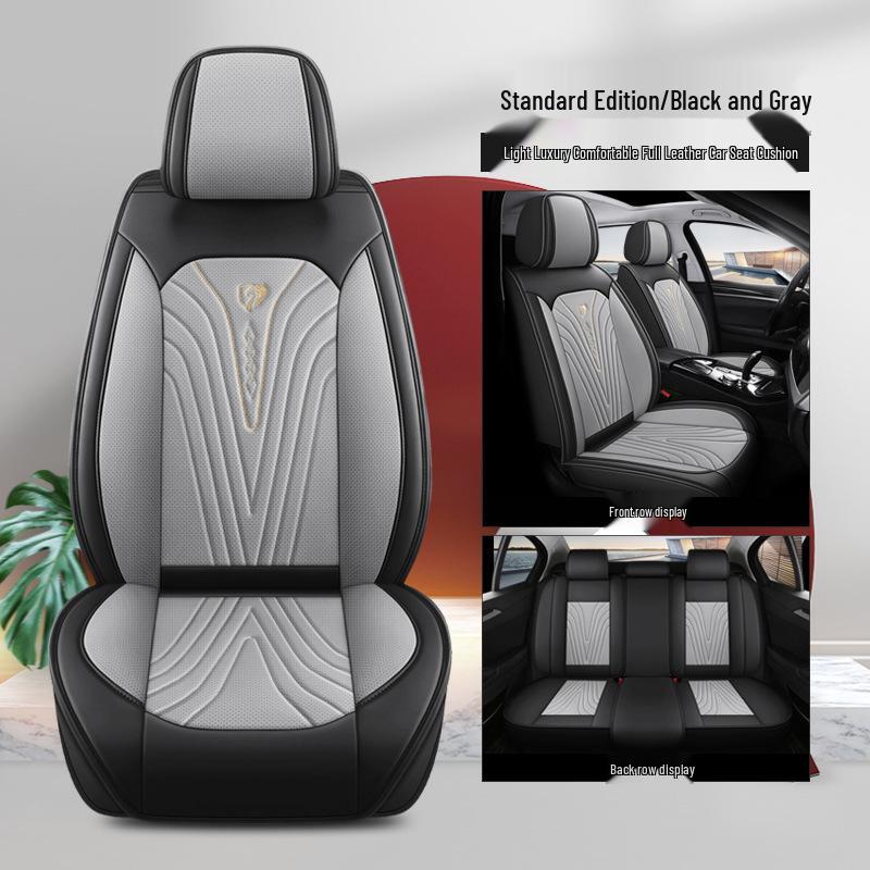 All-Season Full Leather Car Seat Cushion