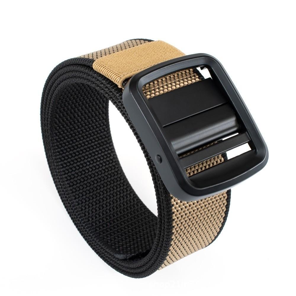 No Hole Design Men Belt Soft Jeans Belt Practical Adjustable Web Belt Outdoor Activities