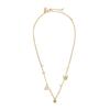 Butterfly Design Brass Necklace Women's Gold