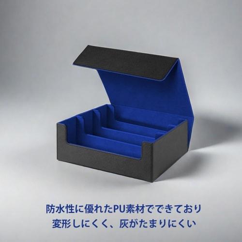 UNORUG Trekkers Card Box, Holds 1800 Cards (3 Columns), PU Leather, Vertical Card Storage, 24 Compartments, 3 Baffles, PU Leather Storage Box, Trading