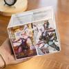 Transparent Acrylic Photocard Storage Box with Dividers Dustproof Display Case for Photo Card Collection Home Desk Organizer