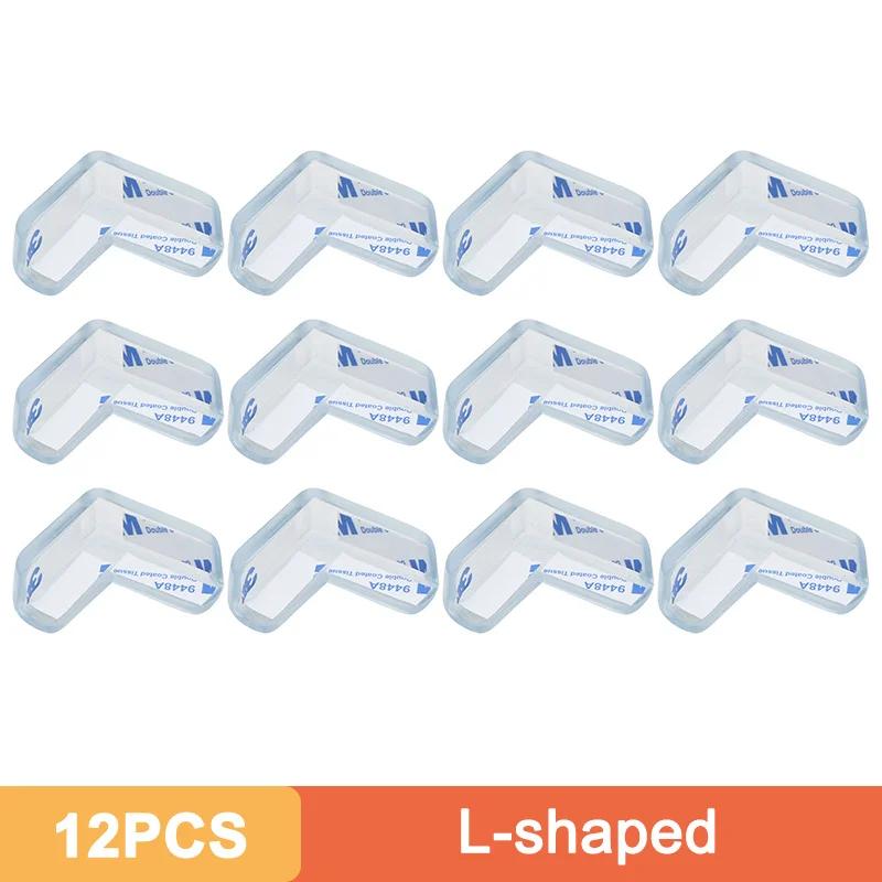 4/12PCS Transparent Anti Collision Angle PVC Pad Child Safety Corner Guard Baby Collision Proof Protector Table Corner