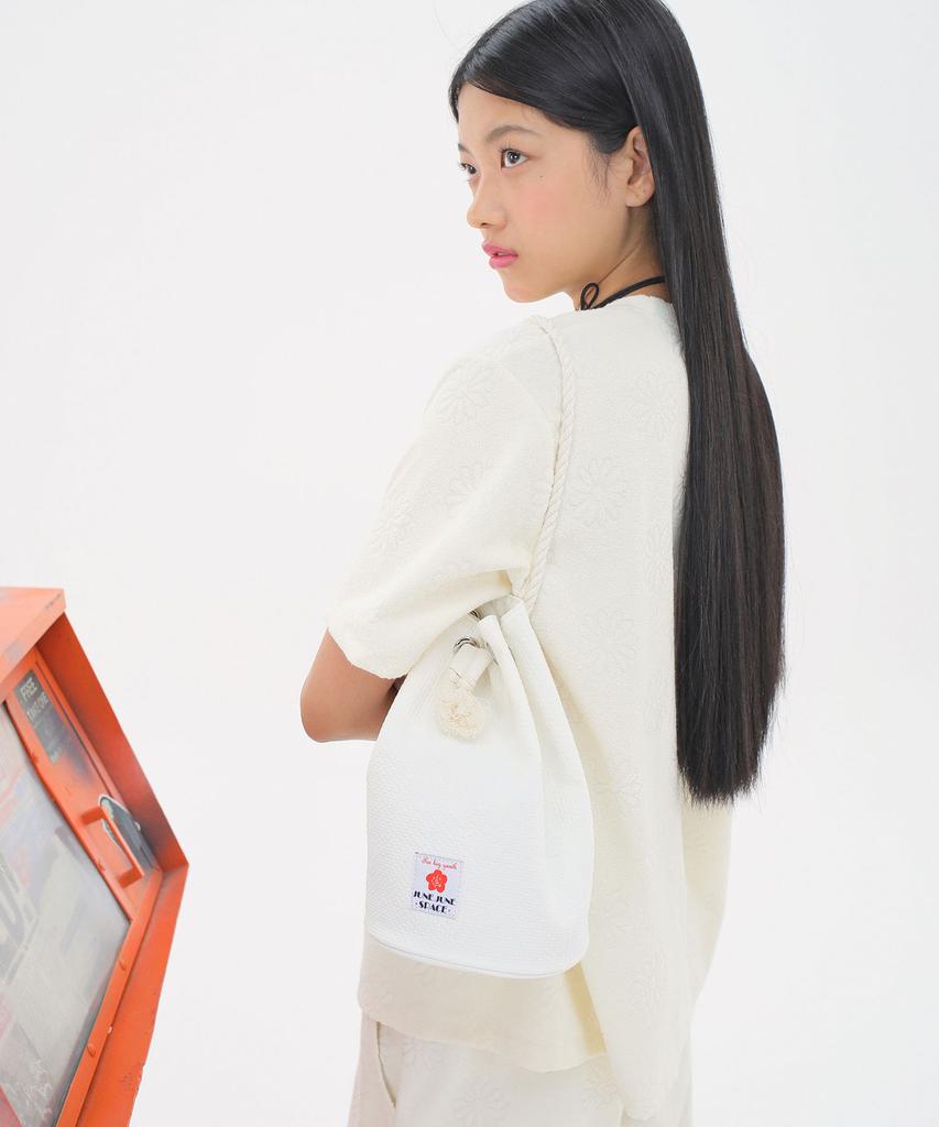 Junejune Space String Bucket Bag_Ivory