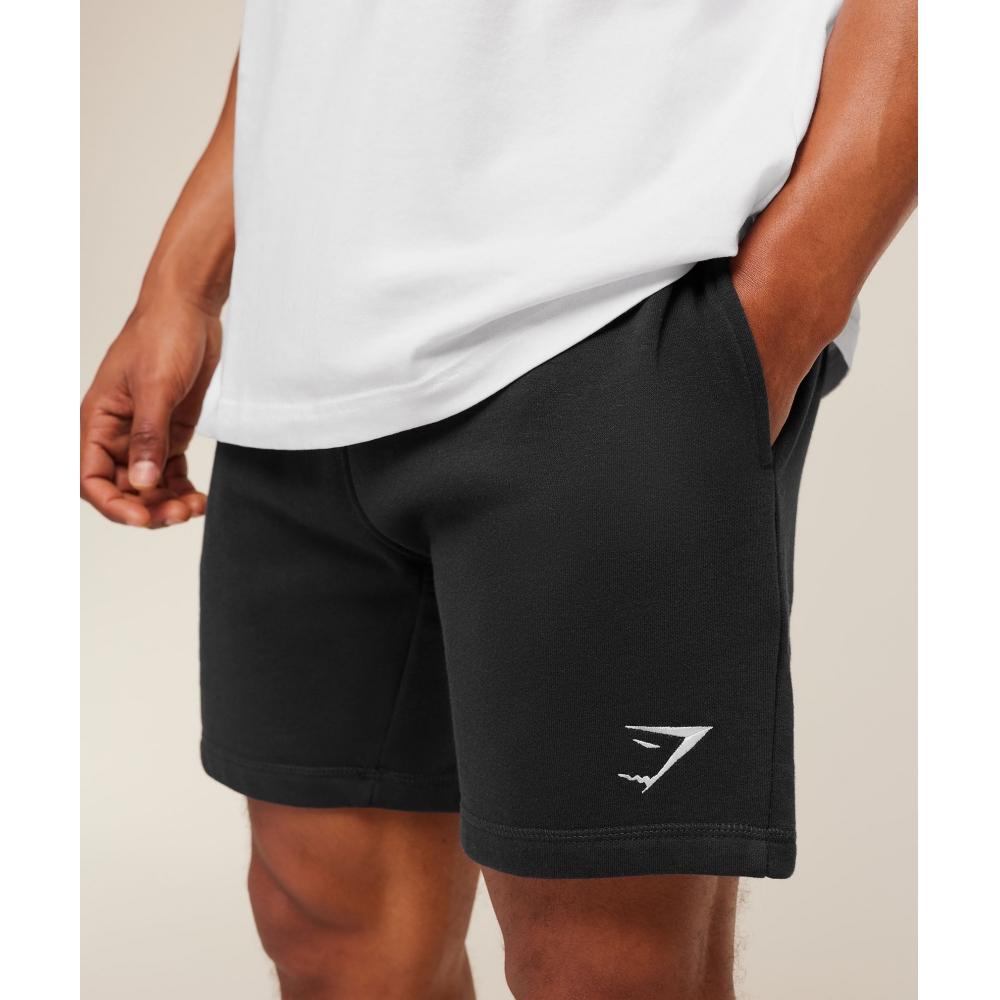 Gymshark Crest 7  Shorts Black A2a1s Bbbb