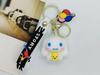 New Creative Cartoon Cinnamoroll My Melody Pudding Dog Pochacco Kuromi  Doll Keychain Bag Car Keychain Accessory Gift