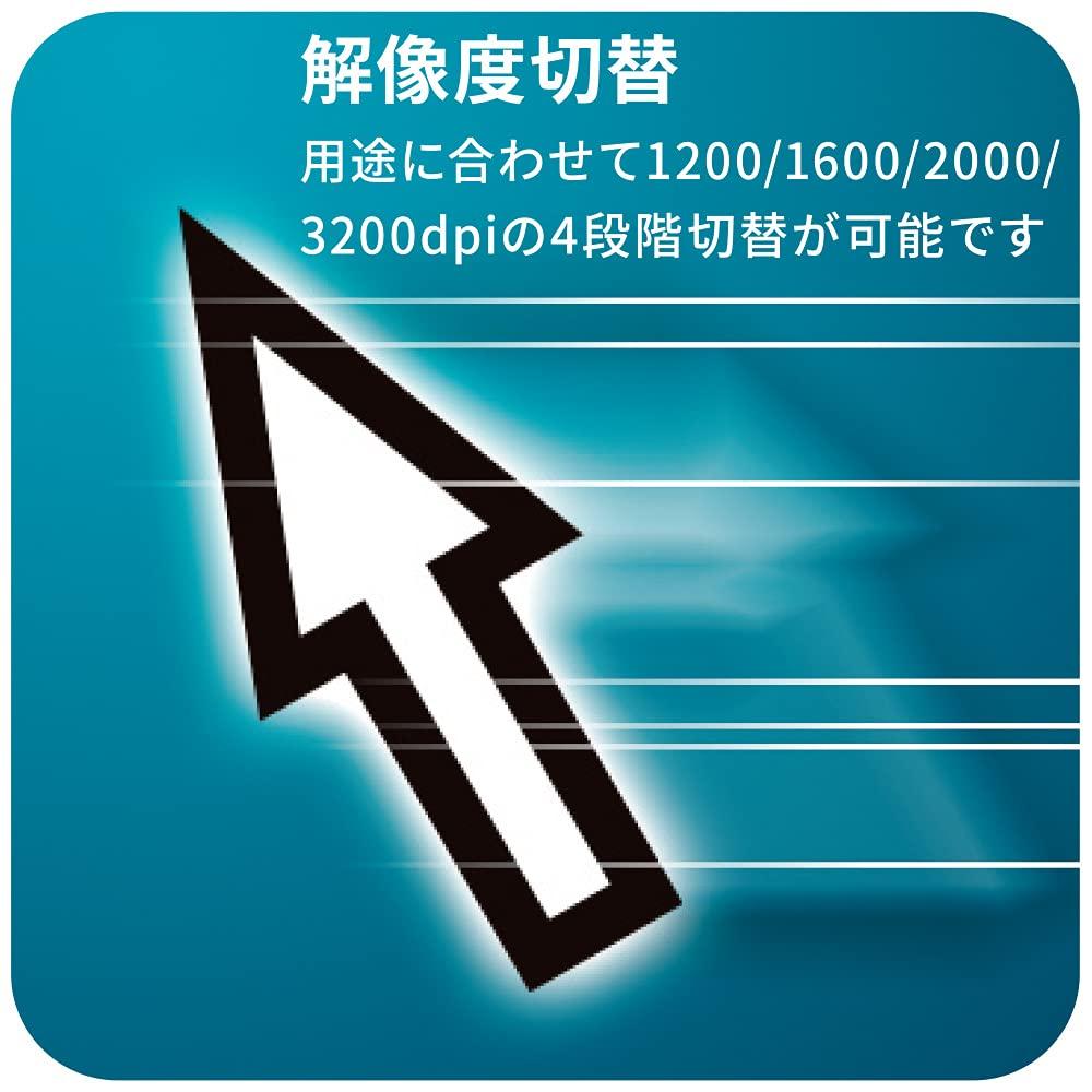 Ohm Electric Quiet Mouse Wired BlueLED M Size Antibacterial Black OHM PC-SMUBS5M-K 01-3984