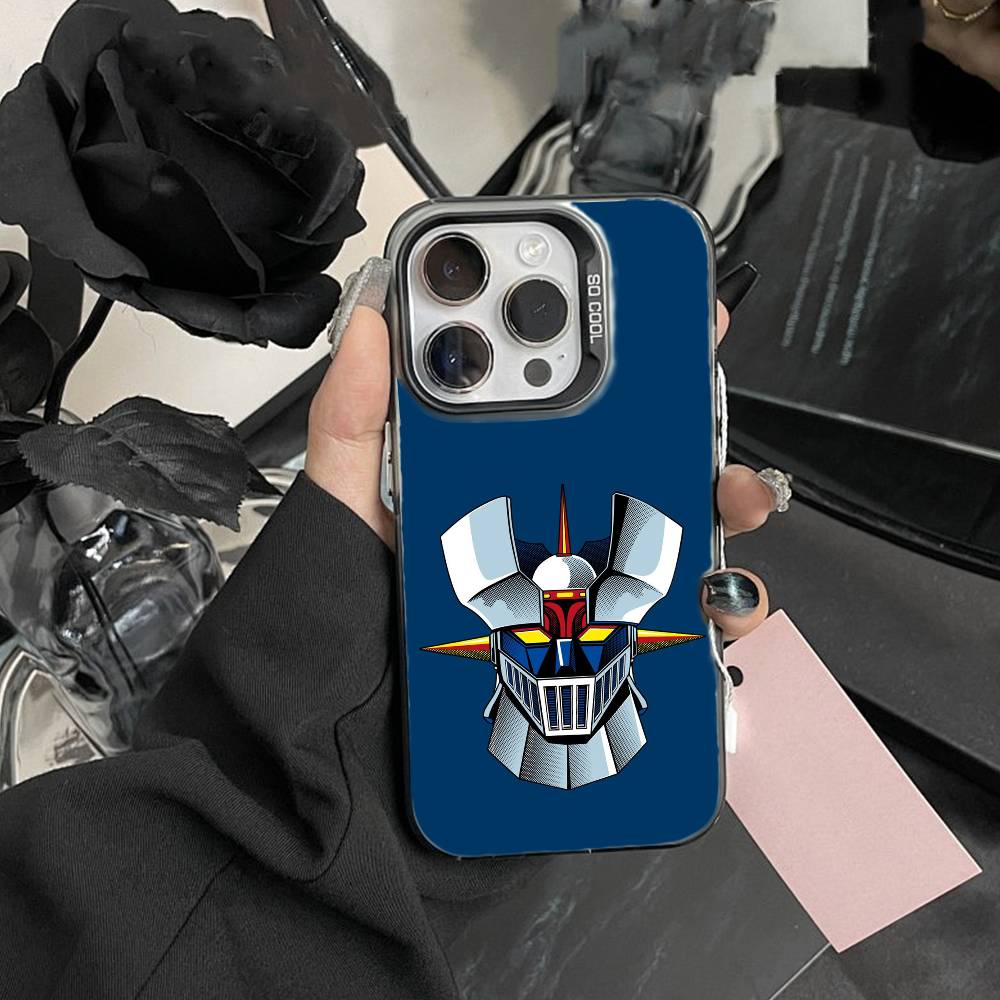 Anime Z-Mazinger Z Phone Case For iPhone 17,16,15,14,13,12,Pro MAX Black Matte Shockproof Cover