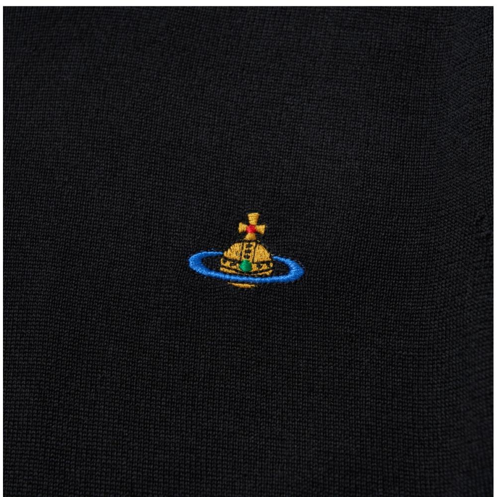 Vivienne WeStwood 1803002q Y001v N401 Bear Orb Logo Embroidery CaShmere Top Short Sleeve Women S Knit